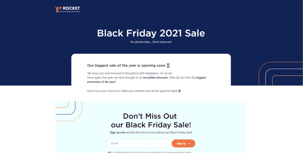 Black Week Angebot WP Rocket Caching Plugin