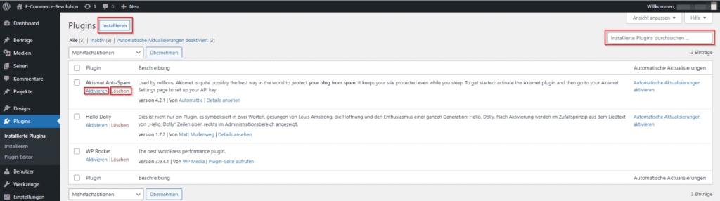 WordPress Tutorial Plugins