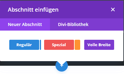 Abschnitt für Website Footer