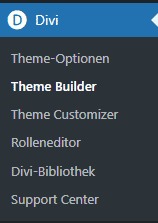 Theme Builder auswählen