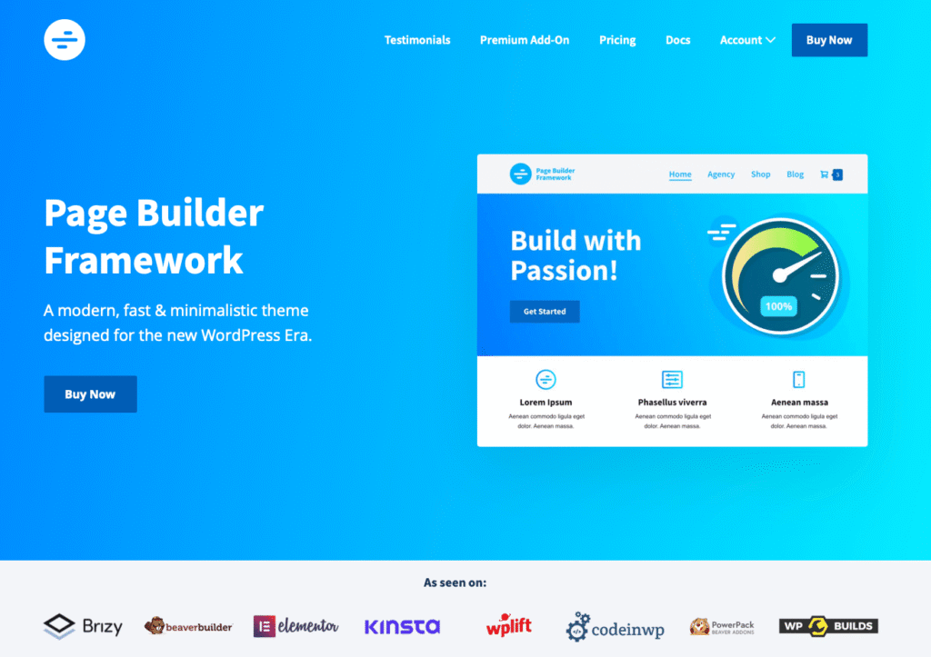 Page Builder Framework Theme