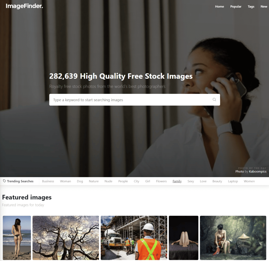 ImageFinger: Kostenlose Bilder herunterladen