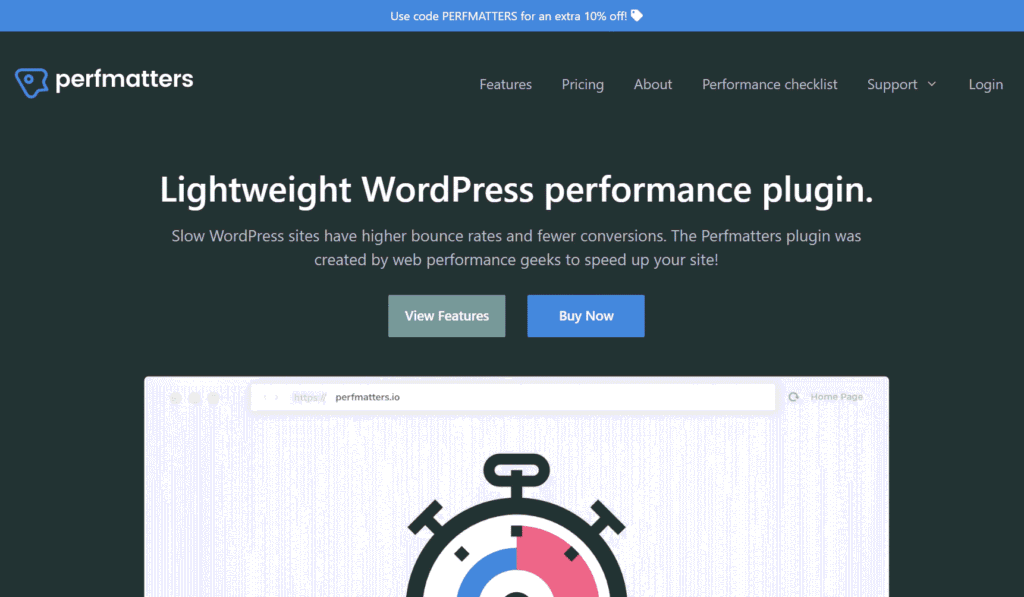 WordPress Performance Plugin perfmatters