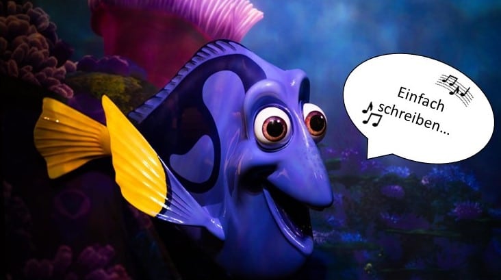 Tipp für Websitetext - Dory