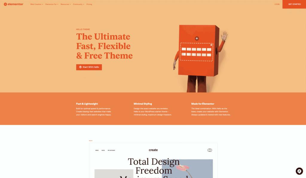Hello Elementor WordPressTheme