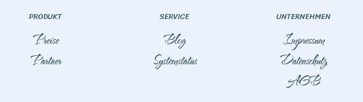 Footer Elementor Beispiel