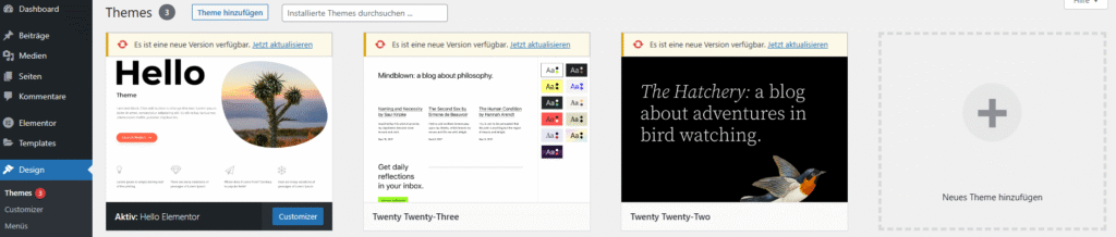 WordPress Website Themes