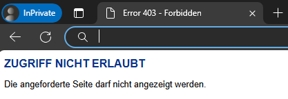 403 Forbidden Beispiel