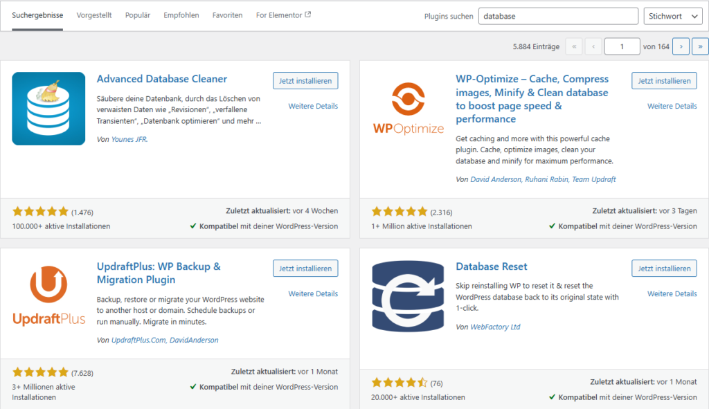 Database Plugins